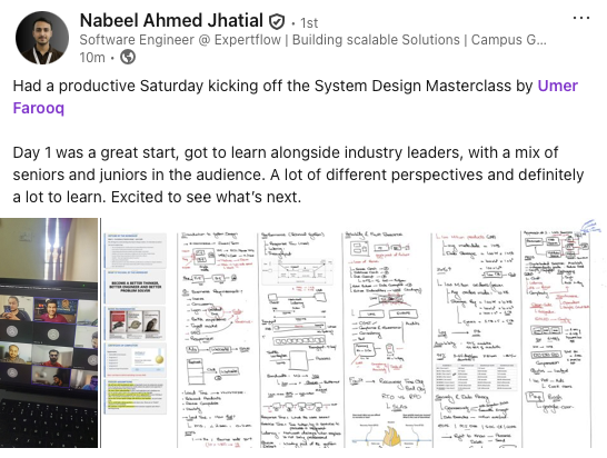 Student testimonial