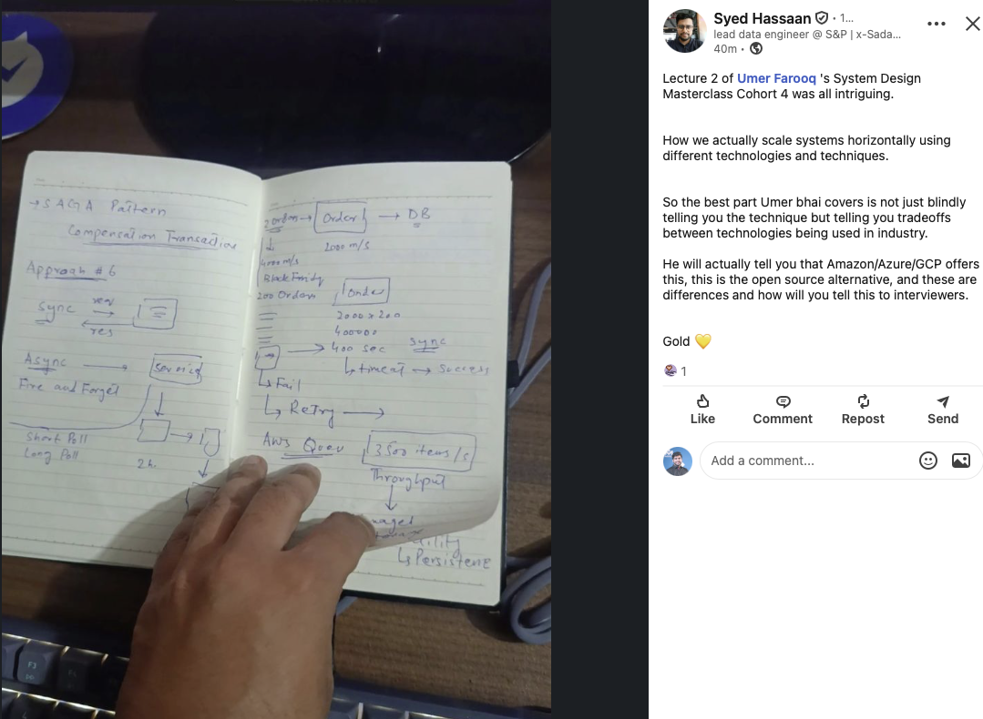 Student testimonial